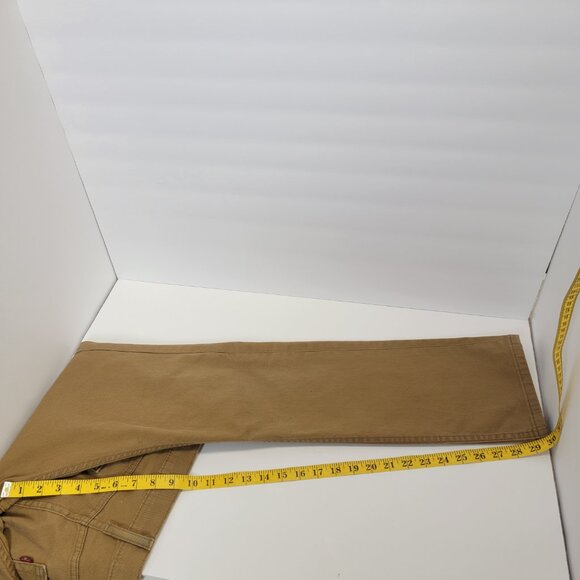 Levi's Mens 513 Gold Mid-Rise Slim Straight Leg Workwear Casual Jeans 30x32 - Picture 6 of 16